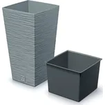 Prosperplast Květináč Furu Square (beton, 265x265x500)