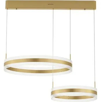 NOVA LUCE závěsné svítidlo AGOS zlatý hliník a akryl LED 124W 230V 3000K IP20 stmívatelné 9054445