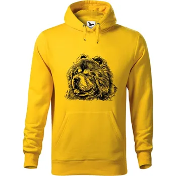 Dámská mikina Mikina - Čau čau Barva: Žlutá (04), Velikost: 3XL, Střih: Pánské