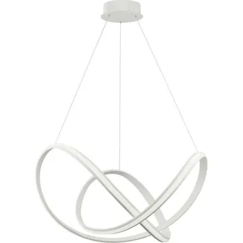 NOVA LUCE závěsné svítidlo APUS bílý hliník a akryl LED 50W 230V 3000K IP20 stmívatelné 9348052