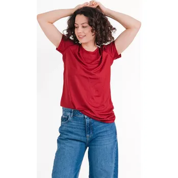 Dámské tričko Dámské funkční tričko Merino 140 Vínová M