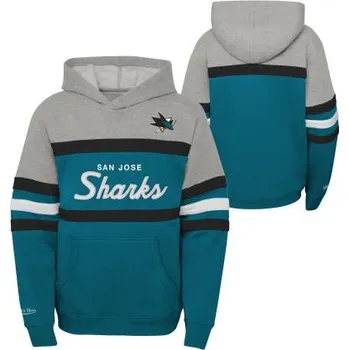 Chlapecká mikina Outerstuff Dětská mikina San Jose Sharks NHL Head Coach Hoody Velikost: Dětské S (6 - 8 let)