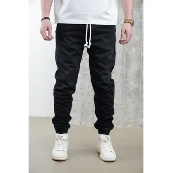Pánské džíny 2Y Premium Černé jogger fit džíny Horizon Velikost: 40