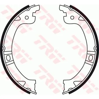 Brzdová čelist Sada brzdových čelistí, parkovací brzda TRW GS8759