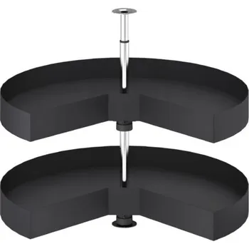 Nábytkové kování Karusel 270° WIRELI Style, 700x700x600-850mm, antracit