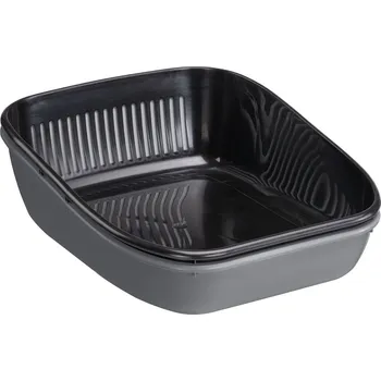 Toaleta pro kočku Ferplast antibakteriální kočičí toaleta Birba Sanitised - šedá / černá