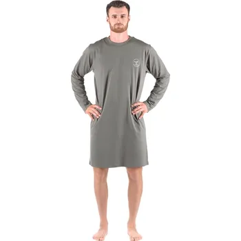 Pánská noční košile Gina 79181P pánská noční košile Šedá L