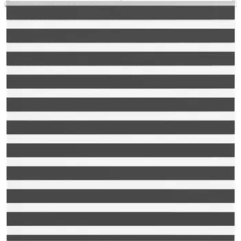 Žaluzie Zebra roleta černá 140x100 cm šířka látky 135,9 cm polyester Černý4014217