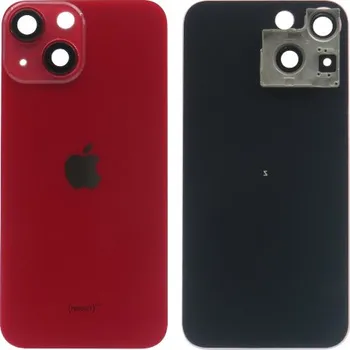 Pouzdro na mobilní telefon Apple Iphone 13 mini zadní sklo červené barvy (RED) + sklíčko kamery