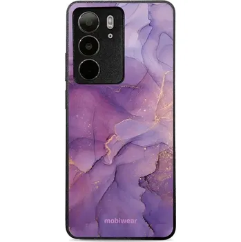 Pouzdro na mobilní telefon Lesklý kryt Mobiwear Glossy - Realme C75 - G050G - Fialový mramor (Prémiové lesklé pouzdro, obal, kryt Mobiwear Glossy na mobil Realme C75 - G050G - Fialový mramor, materiál Plast + TPU silikon - krytí po všech stranách, neošoupatelný potisk, tenké)
