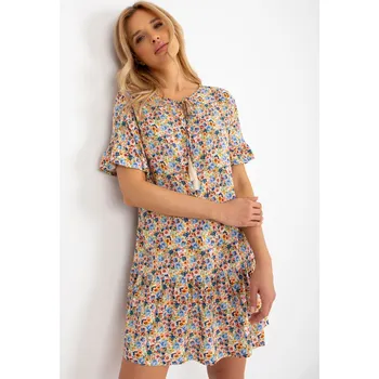 Dámské šaty Lehké šaty s květinovým potiskem -D73771M30306C-floral Velikost: XL