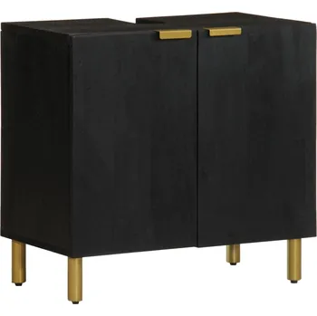 Koupelnový nábytek Koupelnová skříňka pod umyvadlo černá 62 x 33 x 58 cm kompozit Černý4017667