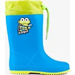 Dětské holínky Coqui Rainy Collar Frog Sea Blue/ Citrus 31, Vnitřní délka boty: 20,2 cm, Vnitřní šířka boty: 7,8 cm