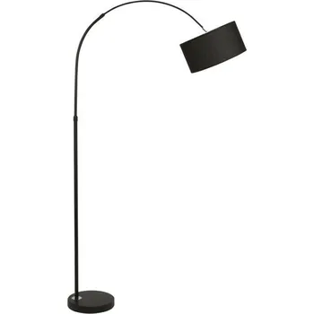 Stojací lampa NOVA LUCE stojací lampa SAMA černé stínidlo černá hliníková základna E27 1x12W 230V IP20 bez žárovky 9401652