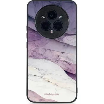 Pouzdro na mobilní telefon Lesklý kryt Mobiwear Glossy - Realme 14 Pro 5G - G028G - Bílý a fialový mramor (Prémiové lesklé pouzdro, obal, kryt Mobiwear Glossy na mobil Realme 14 Pro 5G - G028G - Bílý a fialový mramor, materiál Plast + TPU silikon - krytí po všech stranách,)