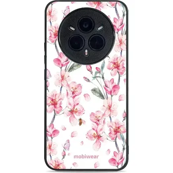 Pouzdro na mobilní telefon Lesklý kryt Mobiwear Glossy - Realme 14 Pro 5G - G033G - Růžové květy (Prémiové lesklé pouzdro, obal, kryt Mobiwear Glossy na mobil Realme 14 Pro 5G - G033G - Růžové květy, materiál Plast + TPU silikon - krytí po všech stranách, neošoupatelný potisk, tenk