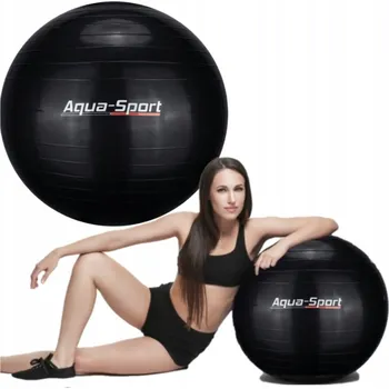 Gymnastický míč Gymnastický míč rehabilitační fitness Antiburst Aqua-Sport Black 55 cm
