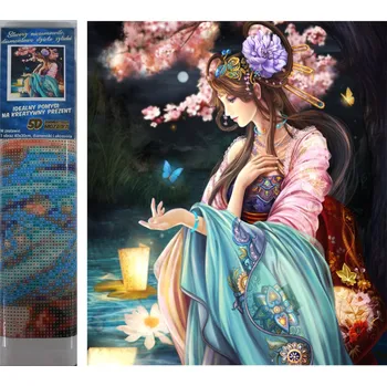 Puzzle Norimpex Diamantové malování Motýlí královna 30x40cm