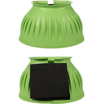 Koňské kamaše HKM Gumové zvony -Atlanta- pár, neon zelené, L