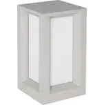 NOVA LUCE venkovní sloupkové svítidlo CASTRO bílý pískovec a akryl E27 1x12W bez žárovky 100-240V IP65 9739352