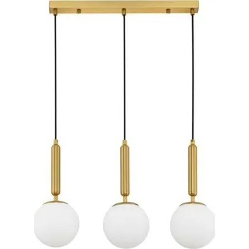 NOVA LUCE závěsné svítidlo MONET mosazné železo a sklo 2xE27 L72 W15 H200 9080126