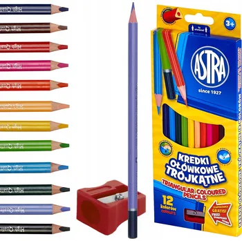Pastelka Školní PASTELKY ASTRA Vision trojúhelníkové 12 barev PASTELKY ...