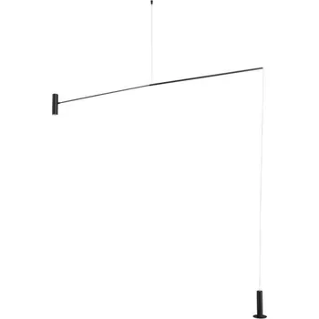 NOVA LUCE závěsné svítidlo VOICE LED černý hliník 3000K 12W 1200-2500mm 9061429