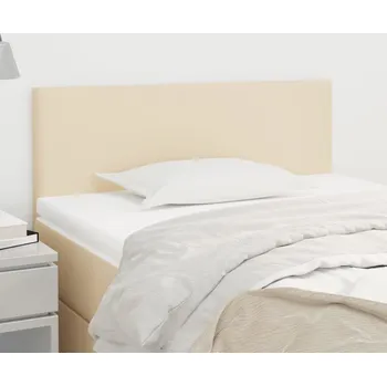 Čelo postele krémové 80 x 5 x 78/88 cm textil Krémová345729