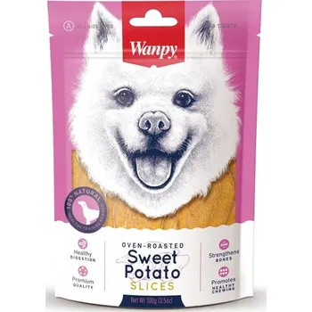 Pamlsek pro psa Wanpy Dog Sweet Potato Slice 100 g