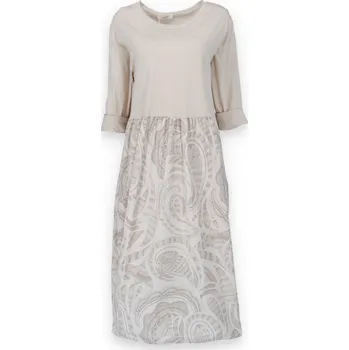 Dámské šaty Balónové šaty vzor 11847 barva: béžová