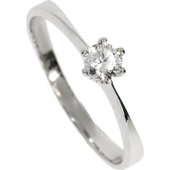 Prsten Zlatnictví Helios Prsten se zirkonem B52458 Velikost: 58, Váha: 1,3g