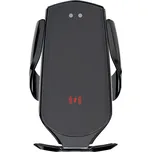 Maxlife držák telefonu do větrací mřížky auta MXCH-08 automatický (samozavírací) s bezdrátovým nabíjením 15W, černý