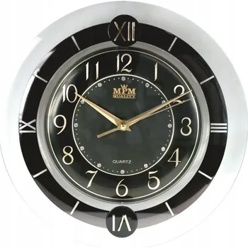 Hodiny Nástěnné hodiny MPM Quality černé 29,5 cm