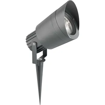 Venkovní osvětlení NOVA LUCE venkovní svítidlo s bodcem INSIDE tmavě šedý hliník a sklo GU10 1x7W 220-240V IP54 bez žárovky 767801