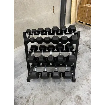 jednoruční činky sada 180kg HEXA + STOJAN