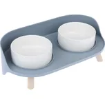 TIAKI Duo podstavec s keramickými miskami - 2 x 450 ml, Ø 12,5 cm