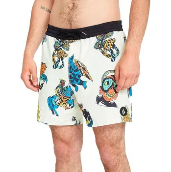 Pánská móda koupací šortky Volcom Fa Bob Mollema Trunk 16 - Light Beige L