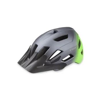 Cyklistická přilba R2 helma Moonlight matná modrá zelená neonová, vel. L