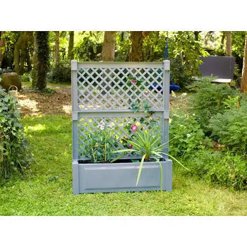 Zahradní úložný box KHW Zahradní box na rostliny (šedá)