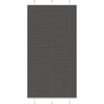 Žaluzie Plisovaná roleta černá 105x200 cm Šířka látky 104,4cm Polyester Černý4015161