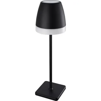 Lampička Nova Luce Přenosná venkovní lampička COLT - 1 W, 104 lm, 3000 K, černá s bílým pruhem NV 9223400
