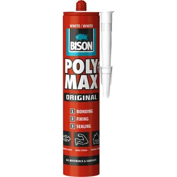 Průmyslové lepidlo BISON univerzální lepidlo a tmel POLY MAX original white 465 g