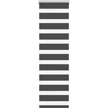 Žaluzie Zebra roleta černá 45x150 cm šířka látky 40,9 cm polyester Černý4014224
