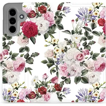 Pouzdro na mobilní telefon Mobiwear MD01S pro Samsung Galaxy A36 5G Růže na bílé