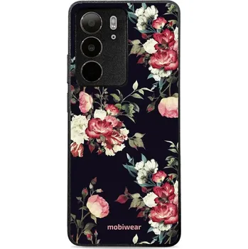 Pouzdro na mobilní telefon Lesklý kryt Mobiwear Glossy - Realme C75 - G040G - Růže na černé (Prémiové lesklé pouzdro, obal, kryt Mobiwear Glossy na mobil Realme C75 - G040G - Růže na černé, materiál Plast + TPU silikon - krytí po všech stranách, neošoupatelný potisk, tenké proveden