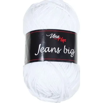 Příze Jeans Big, 8002, bílá