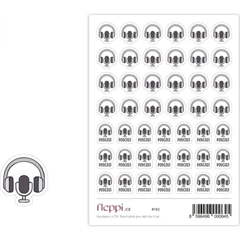 samolepka Fleppi Samolepky Podcast
