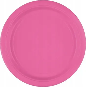 Party nádobí Papírové talířky Amscan 55015-103-66 23 cm růžové, 8 kusů