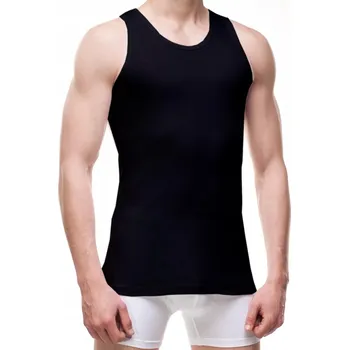 Pánské tričko CORNETTE tričko Authentic 213 žebrovaná černá 3XL