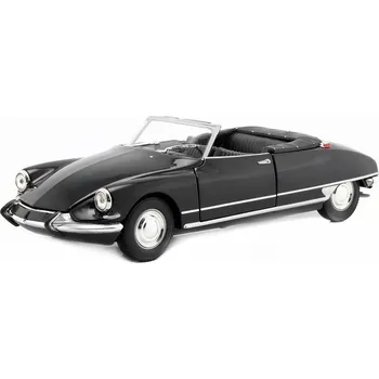 autíčko Citroen DS 19 Cabriolet černá 1:24 - Welly Citroen DS19 Cabrio 1:24 Welly